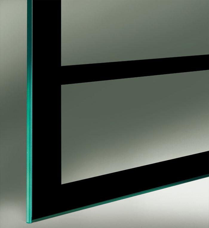 Industrial Design Glasschiebetüren Beschichtung einseitig
